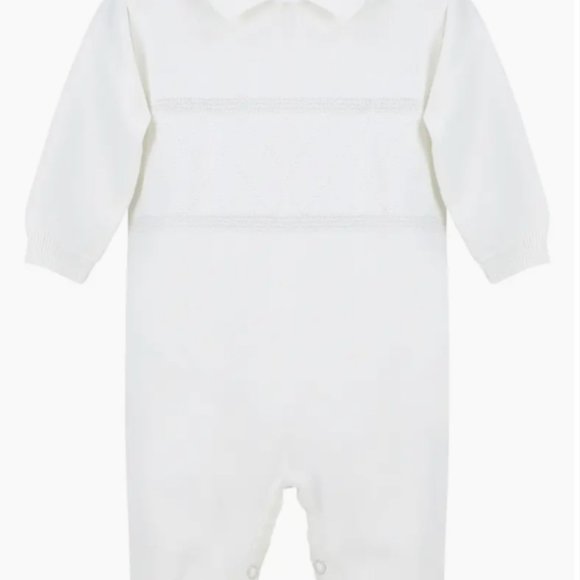 Elegant Christening Romper - Picture 4 of 4